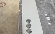 Produktion - Caesarstone Rückwand 4003 Sleek Concrete