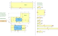 CAD Zeichnung der Laminam Arbeitsplatten