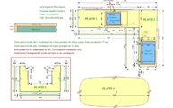 CAD Zeichnung der Arbeitsplatten und Kaminabdeckung