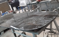 Produktion - Orobico Dark Porcelanosa Esstischplatte