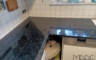 Nero Angola Granit Arbeitsplatten in Dreieich montiert