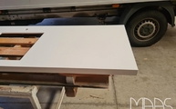 Silestone Arbeitsplatte Blanco Zeus Extreme in Dülmen geliefert