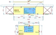 CAD Zeichnung der Astoria Ivory Granit Arbeitsplatten