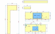 Zeichnung der Silestone Arbeitsplatten