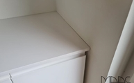 Iconic White Silestone Arbeitsplatte auf der Küchenzeile