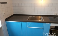 IKEA Küche in Düsseldorf mit 5003 Piatra Grey Caesarstone Arbeitsplatte 