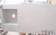 Produktion - Nebbia Dekton Arbeitsplatte mit Unterbauspüle