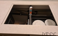 Ceranfeld in der Nebbia Dekton Arbeitsplatte