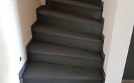 Lieferung und Montage der 2xviertelgewendelter Granit Treppe in Langenfeld (Rheinland) bei Düsseldorf
