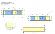 CAD Zeichnung Caesarstone Arbeitsplatten Tequila Sun