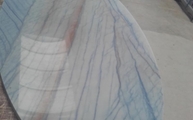 Ovale Granit Tischplatte Azul Macaubas