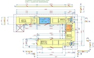 CAD Zeichnung der Neolith Arbeitsplatten und Wischleisten