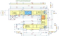 CAD Zeichnung der Neolith Arbeitsplatten und Wischleisten