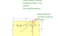 Zeichnung der Schieferplatte