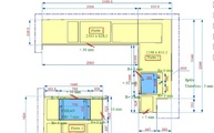 CAD Zeichnung der drei SapienStone Arbeitsplatten