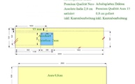 CAD Zeichnung der Granit Arbeitsplatte und Dekton Arbeitsplatte