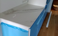 Küchenzeile mit Opera Dekton Arbeitsplatte
