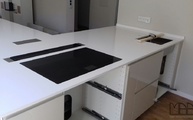 Iconic White Silestone Arbeitsplatten 