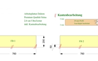 CAD Zeichnung der Dekton Fensterbänke in Erfurt