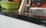 Granit Padang Basalt Black Arbeitsplatte in 3 cm Stärke