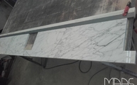 Produktion - Marmor Fensterbänke Bianco Carrara C