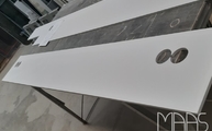 Produktion - Iconic White Silestone Rückwände