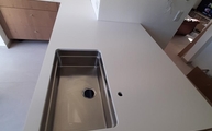 Küche in Frankenthal mit Silestone Arbeitsplatten Miami Vena