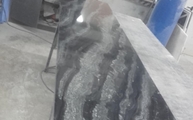 Produktion - Granit Arbeitsplatte Agatha mit Ausklinkung