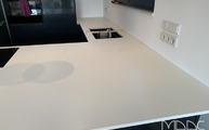 Arctic White Neolith Arbeitsplatten in Frankfurt am Main montiert