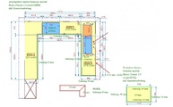 CAD Zeichnung der Marmor Bianco Carrara C Arbeitsplatten in Frankfurt am Main