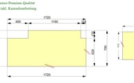 CAD Zeichnung der zwei Marmorplatten