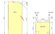 CAD Zeichnung der Silestone Badezimmerplatten fürs Dachgeschoss
