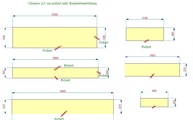 Zeichnung der Marmorplatten Botticino Semi Classico