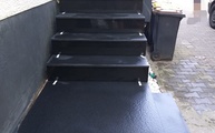Montage der Devil Black Granit Treppen in Frankfurt am Main