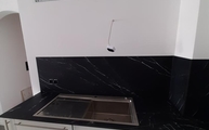 Elegant Black Marazzi Arbeitsplatte mit Spüle