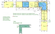 CAD Zeichnung der Silestone Arbeitsplatten und Wangen