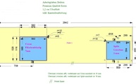 Zeichnung der Arbeitsplatte aus Dekton