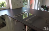 Montage in Frankfurt am Main: Dekton Arbeitsplatten Sirius 