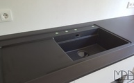 Flächenbündiger Ausschnitt Dekton Arbeitsplatten Sirius 