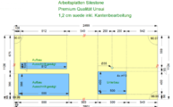 Zeichnung der Kücheninsel