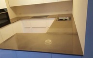 Luna Grey Granit Küchenarbeitsplatten wurden in Frankfurt montiert