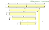 Zeichnung der Granit Fensterbänke 