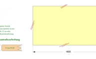 CAD Zeichnung der Neolith Tischplatte 