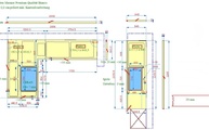 AutoCad Zeichnung der Marmor Arbeitsplatten und Sockelleisten