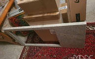 Lieferung in Freising der Kashmir White Granit Arbeitsplatte in 4 cm Stärke 