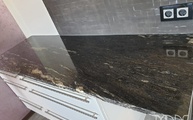 Black Cosmic Granit Arbeitsplatten in Friedberg montiert