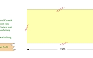 CAD Zeichnung der Level Keramik Tischplatte