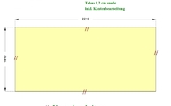 CAD Zeichnung der Silestone Tischplatte für das Esszimmer