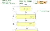 CAD Zeichnung der Neolith Adbdeckplatten