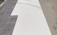 Produktion - Aria White Porcelanosa Arbeitsplatten und Rückwände